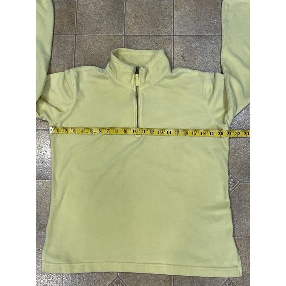 Columbia Women’s XL Yellow 1/4 Zip Pullover Sweatshirt 100% Cotton Casual Wear - Picture 5 of 8